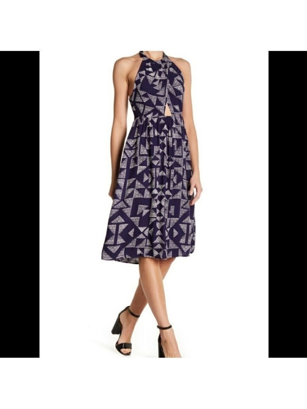 Sail Print Halter Dress New